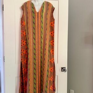 DEVOTION TWINS Beautiful Cabo Cafatan Maxi Dress Sz M